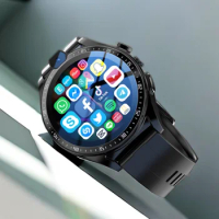 4G Net Smart Watch Men 4GB+128GB Android 9 Smartwatch Phone 1000 mAh Dual Camera Wifi GPS Sports Fitness Heartrate Google Store