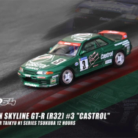 INNO 1:64 SKYLINE GT-R (R32) #3 CASTROL Model Car