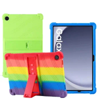 100PCS/Lot Soft Stand Leather Case For Samsung Galaxy Tab A9+ Plus X210 X216 X218 11'' Silicon Cover