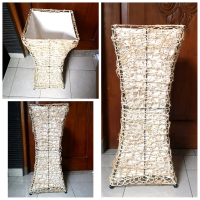 standing lamp rotan, floor lamp, lampu sudut lantai