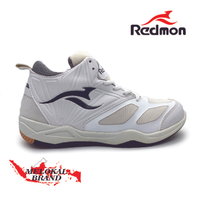 Sepatu Volly Redmon Hybrid Putih Abu Original Size 38-44 Sepatu Olahraga Bulutangkis Basket Pria Wan