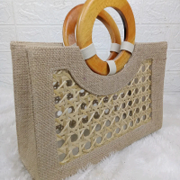 Tas Anyaman Bambu Goni Hampers - Souvenir Wanita tas dengan varian goni mika dan bambu