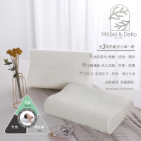 【DeKo岱珂】奈米銀纖維竹炭記憶枕(天絲表布 竹炭枕心 外層可機洗 高硬枕)