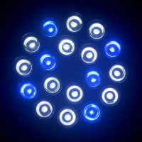 10pcs/lot LED Aquarium Lamp PAR38 54w 18*3w 27 PAR38 LED Coral Reef Grow Light High Power Fish Tank 