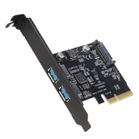 Digifusio 伽利略 PTU312A PCI-E 4X USB3.1 Gen2 2埠擴充卡-富廉網
