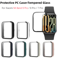 Vỏ PC + Kính, Dành Cho Đồng Hồ Xiaomi Mi Band 9 Pro / 8 Pro, Ốp Lưng Sốc, Bảo Vệ Bảo Vệ Chống Trầy X