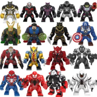 Compatible with Lego superhero Marvel Avengers series assembly blocks, male and female toy birthday gifts