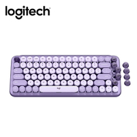 【滿額現折$330 最高3000點回饋】【Logitech 羅技】POP Keys 無線機械鍵盤 茶軸 / 星暮紫【三井3C】