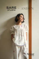 Sare Studio Riam Short Sleeve Babydoll Top in White Daya