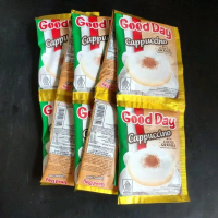 Good Day Kopi Good Day Cappuccino 1 Renteng Isi 10pc Dengan Rasa Coklat Granule Halal