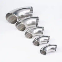 O/D 12.7/16/19/22/25/28/32/34/38/45/51-219mm 304 Stainless Steel Elbow Sanitary Welding 90 Degree Pipe Fittings