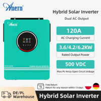 Solar Off Grid Inverter Hybrid 3600W 4200W 6200W Hybrid Solar Inverter Controller 24V 48V 220V 120A MPPT Hybrid Inverter