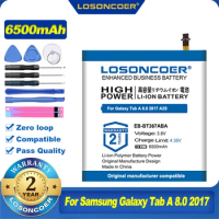 LOSONCOER 6500mAh EB-BT367ABA EB-BT367ABE Battery For Samsung Galaxy Tab A 8.0 2017 A2S SM-T360 SM-T365 SM-T375S T377 T380 T385