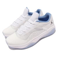 Nike 籃球鞋 Air Jordan 11 CMFT Low 男鞋 喬丹 11代設計靈感 避震 果凍底 皮革 白 藍 DO0751-100