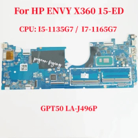 GPT50 LA-J496P Mainboard For HP ENVY X360 15-ED Laptop Motherboard CPU: I5-1135G7 I7-1165G7 DDR4 M20700-001 M20700-601 Test OK