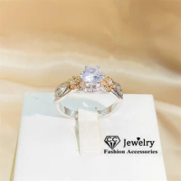 CC Fashion Jewelry Women Ring Fine Daily Wear Accessories White Cubic Zircon Stone Wedding Engagement Bijoux CC3203