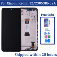 6.79'' For Xiaomi Redmi 12 LCD 23053RN02A Display Touch Screen Panel Digitizer For Redmi12 Display Frame