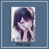 OSHI NO KO Anime Hoshino Ai Case For Samsung Galaxy Tab A7 Lite 8.4 inch Case S9 Plus Tri-fold stand Cover Galaxy s6 lite Tab A8