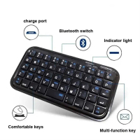 XZT Keyboard Mini Wireless Bluetooth Tablet Smartphone Rechargeable - Z49