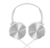 MDR-XB450頭戴式耳機 帶咪重低音立體聲手機耳機（白色）