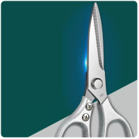 廚房剪刀（銀色鋁柄多功能剪） 