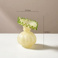 全城热卖 - 法式中古芬頓花瓶琉璃客廳水養鮮花插花浪漫花器餐桌茶几裝飾擺件