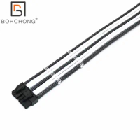 18AWG 4mm PET Sleeve 1pcs Pcie GPU 8Pin 6Pin Bridged 14Pin Comb PSU Power Extension Cable Male to Female for Corsair Seasonic