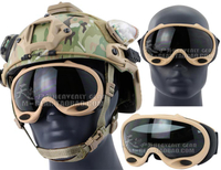 美式SKI Goggle海豹特種兵野戰護目鏡戰術風鏡騎行運動風鏡泥色