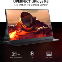 UPERFECT UPlays K8 17.3" PC Monitor 144hz FHD 1080P Gaming Display For PS5 XBOX Steam Decks Switch USB C HDMI Laptop Mac Screen