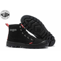 100%Original PALLADIUM Black Martin Boots men's and women's Ribbon canvas shoes 35-45