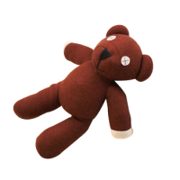 1 Piece 23cm Mr Bean Teddy Bear Animal Stuffed Plush Toy, Brown Figure Doll Child Christmas Gift Toys