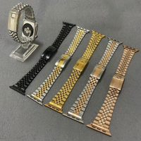 適用於 Apple I Watch 蘋果勞力士錶帶系列 8 7 SE 6 5 4 金屬 Rolex SE 44 45mm