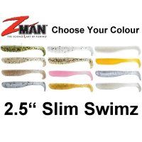 Z MAN เหยื่อยาง ปลายาง รุ่น SLIM SWIM Z 2.5 นิ้ว และ 3 นิ้ว