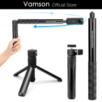 Vamson Invisible Selfie Stick for Insta360 X3 Rotating Bullet Time Handheld Tripod for Insta 360 ONE X2 ONE RS GoPro Accessories