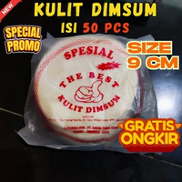 Kulit Dimsum Tipis isi 50 pcs , Halal Lembut Anti Lengket, Enak Dan Ekonomis