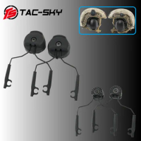 TS TAC-SKY Tactical Helmet ARC Rail Adapter for 3M Peltor TACTICAL 300/500 Tactical Headset Hearing Protection Shooting Earmuffs