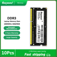 10Pcs Memoria Ram DDR3 8GB 1600MHz Dual Channel Memory Ram DDR 3 4GB 8 GB PC3L-12800 Laptop Sodimm Notebook RAM For AMD Intel