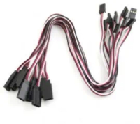 10pcs* 26# Servo Extension Cable 300mm Futaba Color