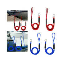 2Pcs Boat Bungee Dock Line with Loop Boat Ropes for Docking Marine Dock Line marine Dock Line loop rope bungee cord tie down