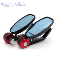 Motorcycle Rearview Mirror Pattern Handlebar Mirror Modified Inverted Rear Mirror FOR DUCATI Multistrada 950 1200 1200S 1260 S