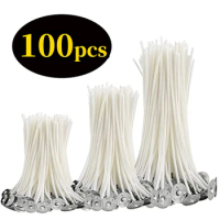 Special Price 100pcs Candle Wick Smokeless Cotton Wax Core 9-20cm Cotton Core DIY Handmade Candle Making Supplies Oil Lamp
