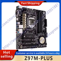 Used Z97M-PLUS 1150 motherboard DDR3 supports Xeon E3 1270 V3 Core i7 4790K CPU Z97 32GB PCI-E 3.0 M.2 USB3.0 motherboard