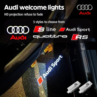 โปรเจคเตอร์ไฟประตูรถยนต์ ไฟต้อนรับขั้นบันได สำหรับ Audi S3 S4 S5 S6 S7 S Q3 Q5 Q7 Quattro A3 A4 A5 R