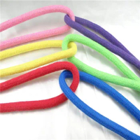 Special Skipping Rope for Rhythmic Gymnastics, Cotton Material, Red, Yellow, Powder, Green, Purple, Seven Colors, 3M Length