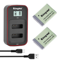 KingMa NB-13L Battery LCD Dual Charger Kit For Canon SX620 SX720 SX730 SX740 HS G9X G7X G5X Mark II G1X G7X Mark III Camera