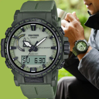 【CASIO 卡西歐】PRO TREK 登山系列太陽能戶外手錶(PRW-61LD-3)