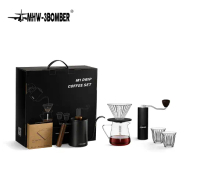 MHW-3BOMBER Set Pengisar Kopi M1 + Set Drip 7 dalam 1 – Set Pour Over Lengkap untuk Peminat Kopi MHW