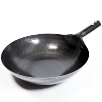 【福介商店】山田工業所 職人手作 鐵柄中華炒鍋 33cmx1.2mm(不沾鍋 阿嬤鍋 黑鐵鍋 手工一片鐵錘打)