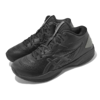 【asics 亞瑟士】籃球鞋 GELHoop V15 4E 超寬楦 男鞋 黑 全黑 緩衝 支撐 抗扭 亞瑟士(1063A062001)