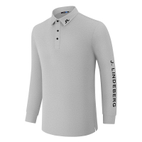 J.LINDEBERG Golf basic brush collar mens long-sleeved T-shirt#2301